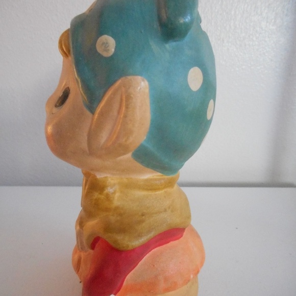 Vintage Chalkware or ceramic Elf Bank Carnivalware - Picture 2 of 7